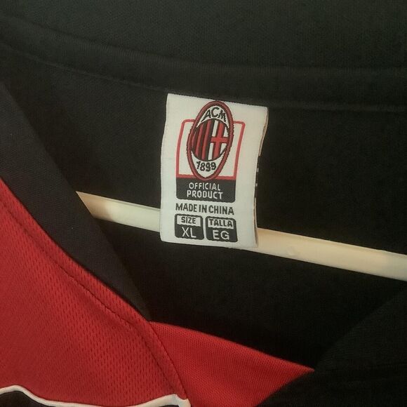 Jersey fútbol football top tee t shirt size medium m Associazione Calcio Milan c - Picture 3 of 5
